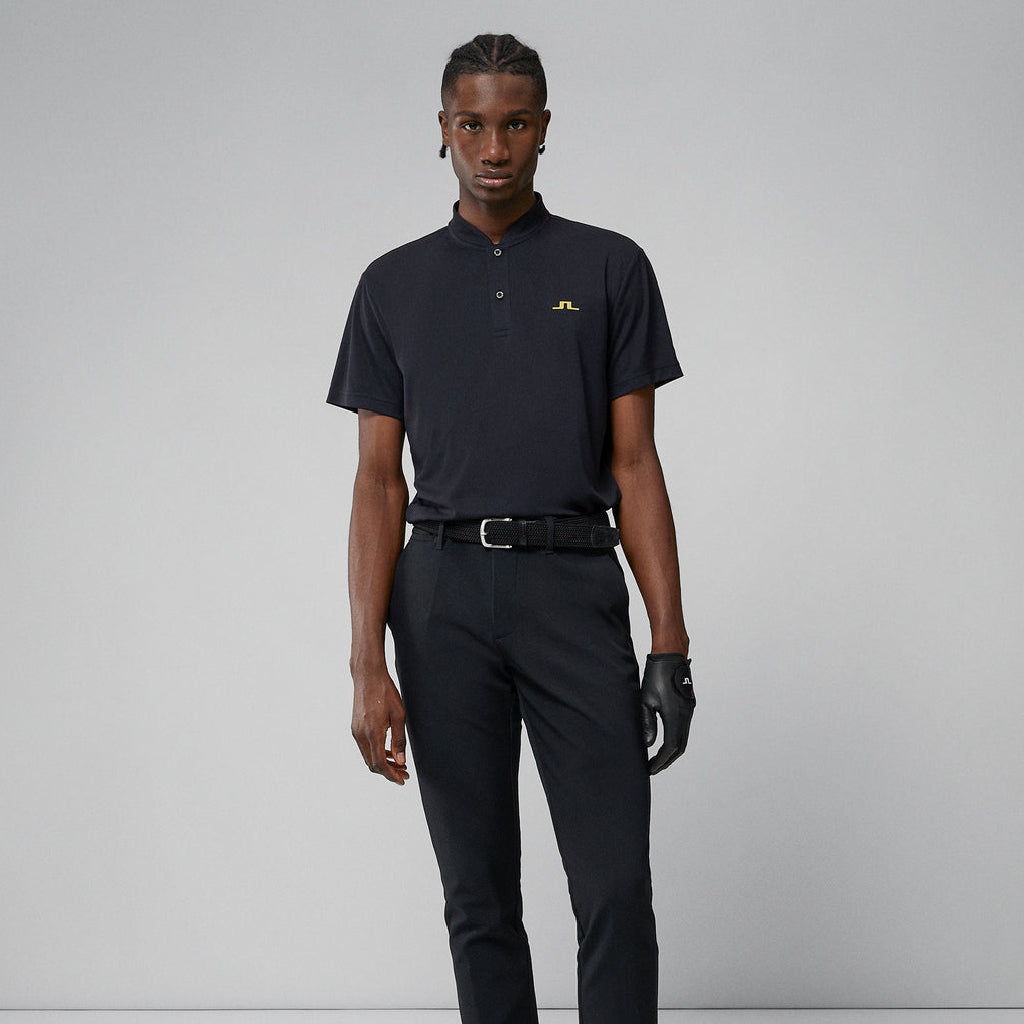 J. Lindeberg Bode Regular Fit Polo Black