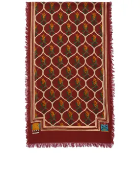 Jacquard Scarf (K2209XG503-MAROON)