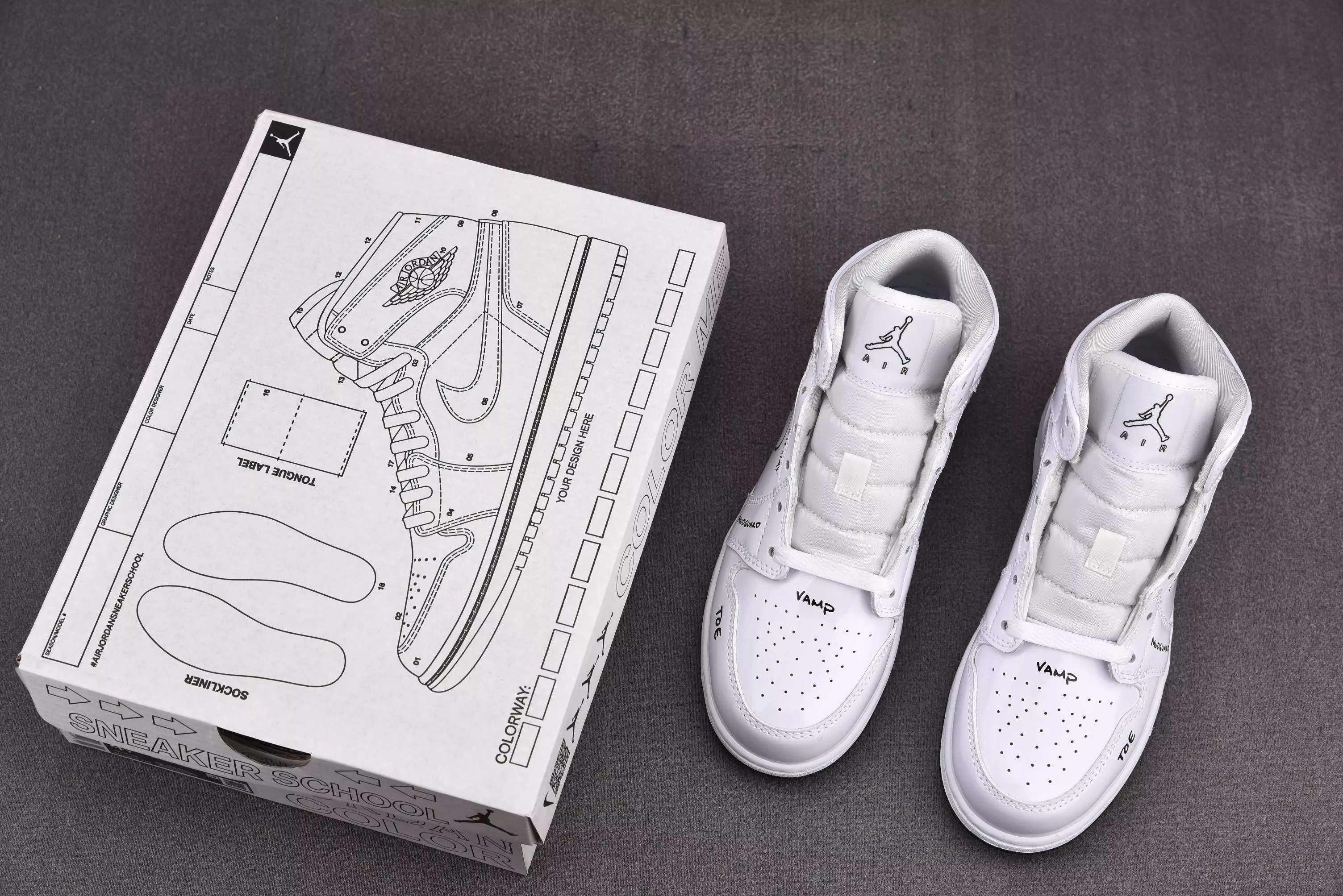 Jordan 1 Mid Schematic / Sneaker School