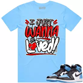 Jordan 1 UNC Toe 1s Shirt to Match - RED LOVED