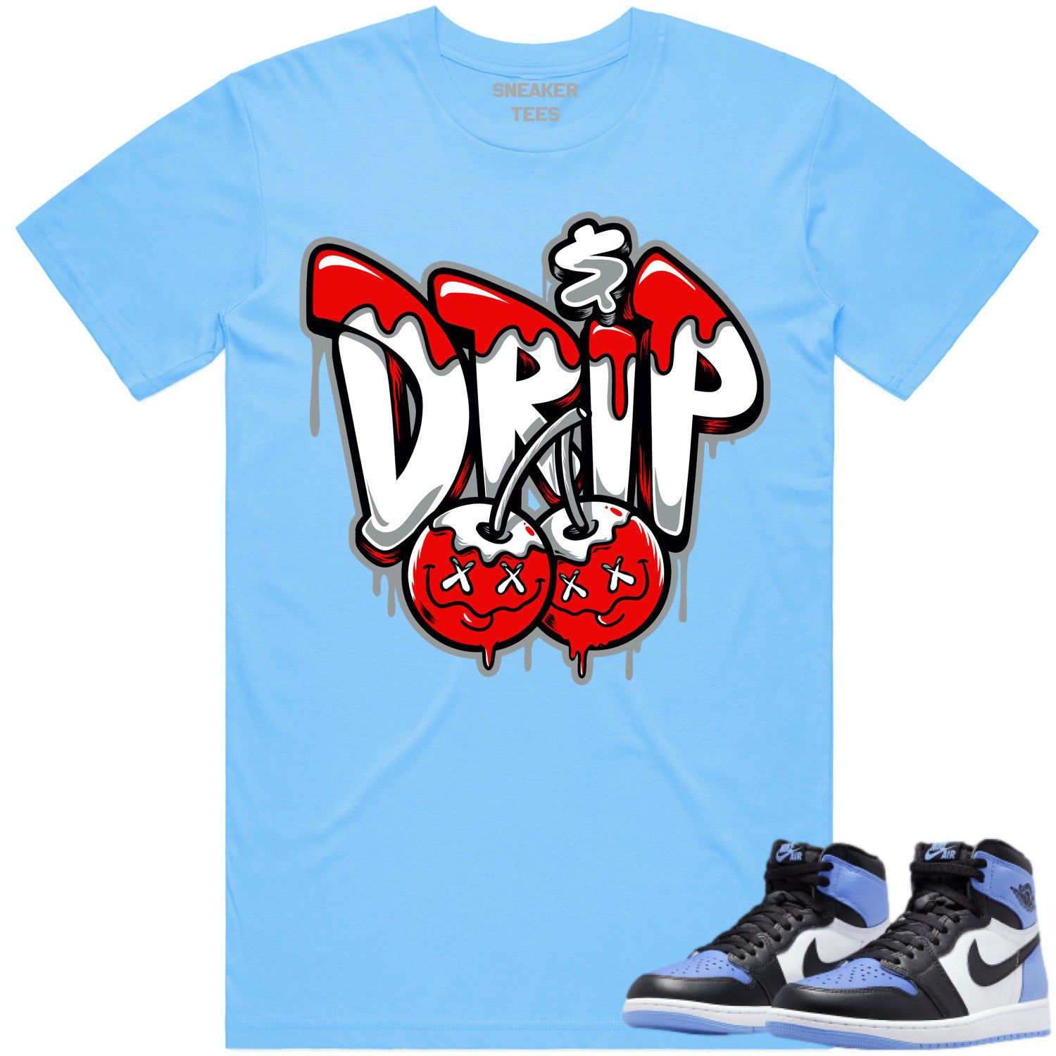 Jordan 1 UNC Toe 1s Shirt to Match - RED MONEY DRIP