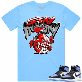 Jordan 1 UNC Toe 1s Shirt to Match - RED STAY HUNGRY