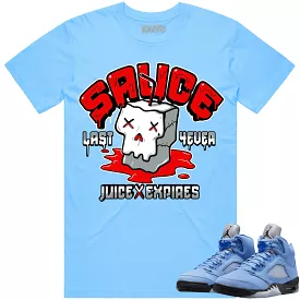 Jordan 5 University Blue 5s Shirt to Match - RED SAUCE