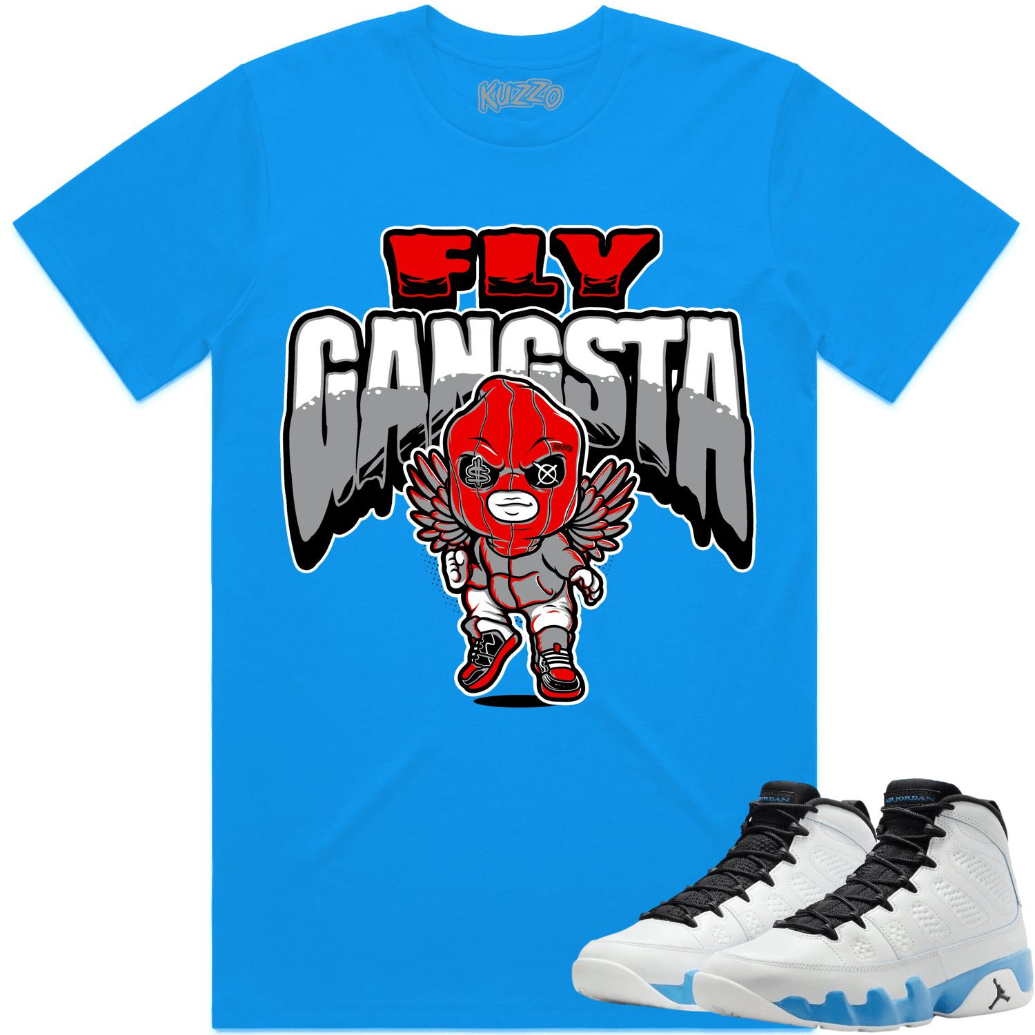 Jordan 9 Powder Blue 9s Shirt to Match - RED FLY GANGSTA