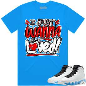 Jordan 9 Powder Blue 9s Shirt to Match - RED LOVED