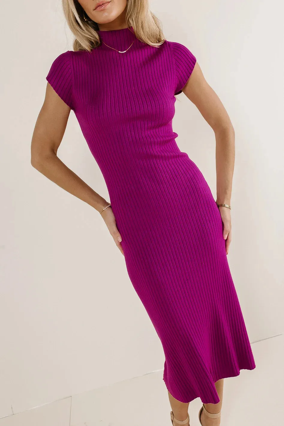 Kimi Bodycon Dress in Fuchsia - FINAL SALE