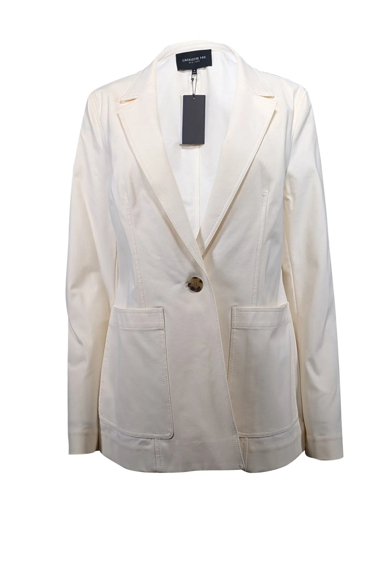 Lafayette 148 - Ivory Single Button Blazer Sz 8