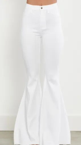 LEXA WHITE BELL BOTTOMS