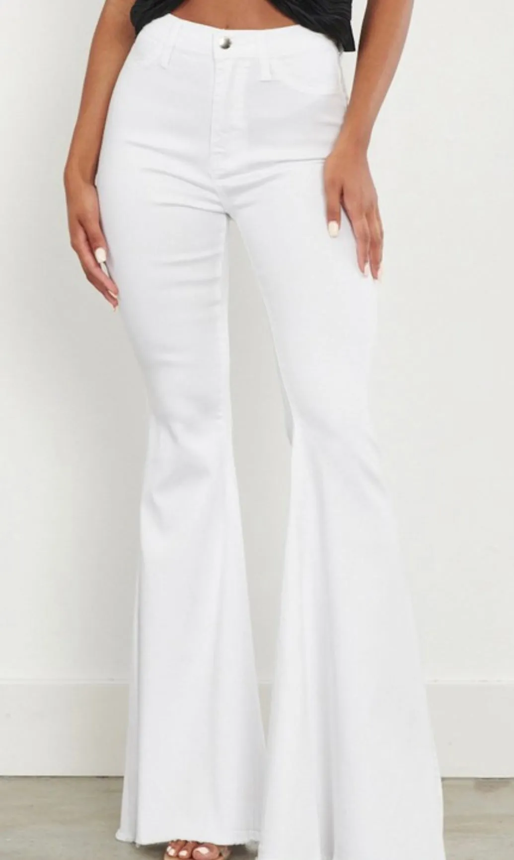 LEXA WHITE BELL BOTTOMS