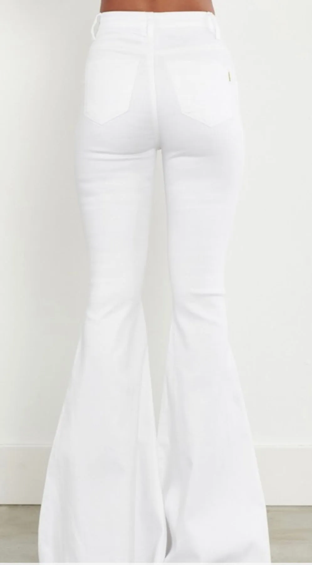 LEXA WHITE BELL BOTTOMS