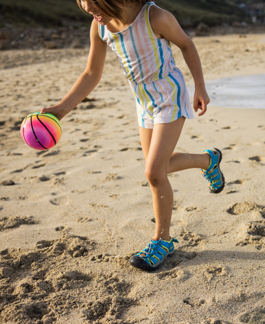 Little Kids' Newport Boundless Sandal  |  Blue Atoll/Daiquiri Green