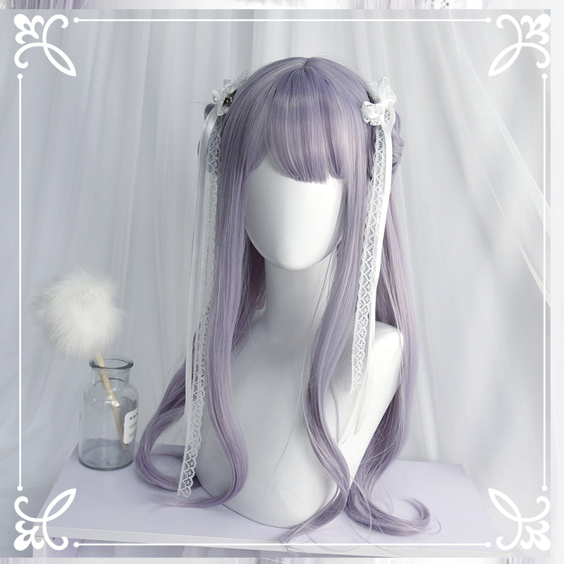 LOLITA PINK PURPLE AIR BANGS WIG BY31023