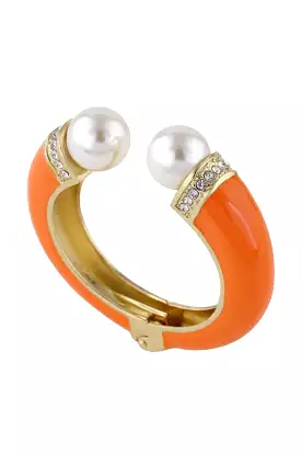 LUCKY PEARL BANGLE ORANGE