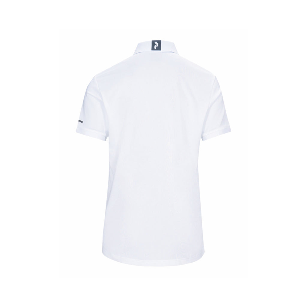 M Tech Solid Polo White