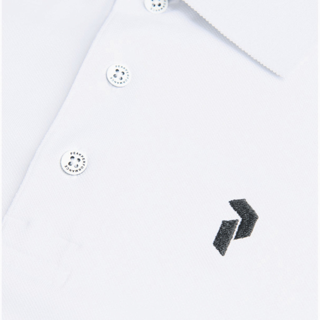 M Tech Solid Polo White