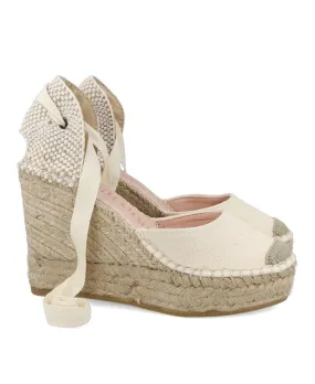 Macarena Alba 50 raw wedge espadrille