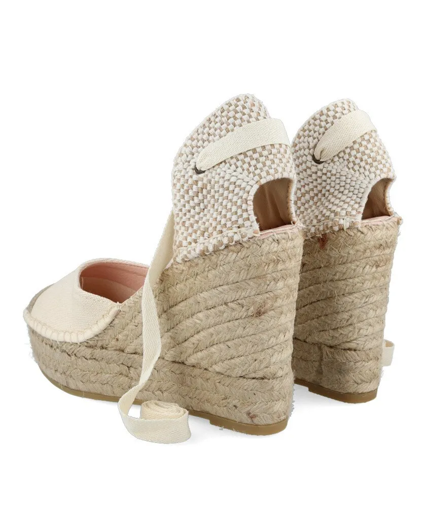 Macarena Alba 50 raw wedge espadrille