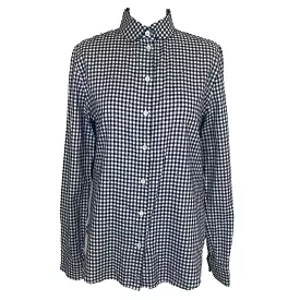 Maison Kitsune Black & White Gingham Cotton Shirt XS