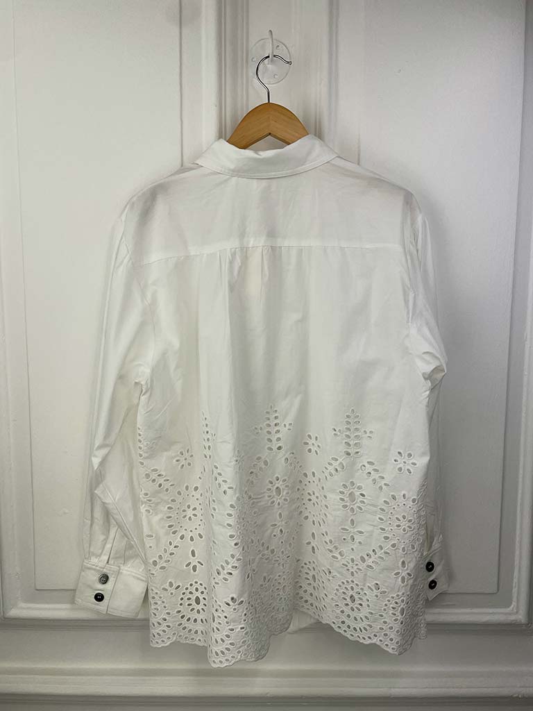 Malissa J Broderie Anglaise Shirt - White