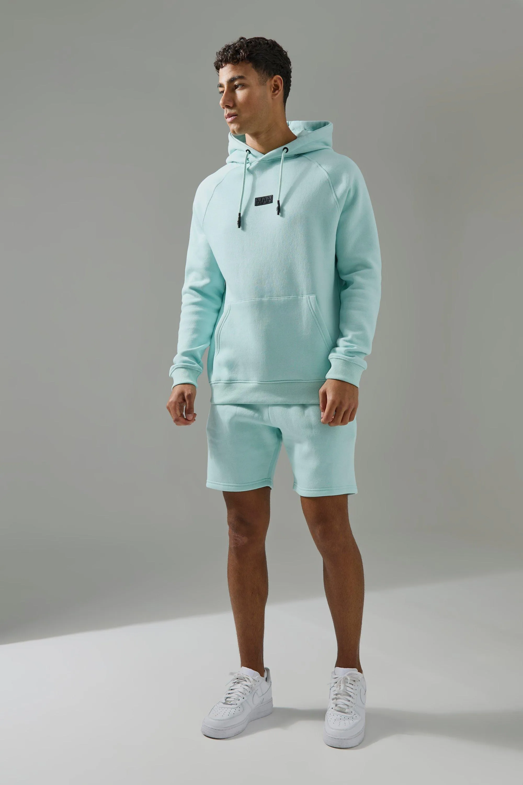 Man Active Hoodie & Short Tracksuit | boohooMAN UK