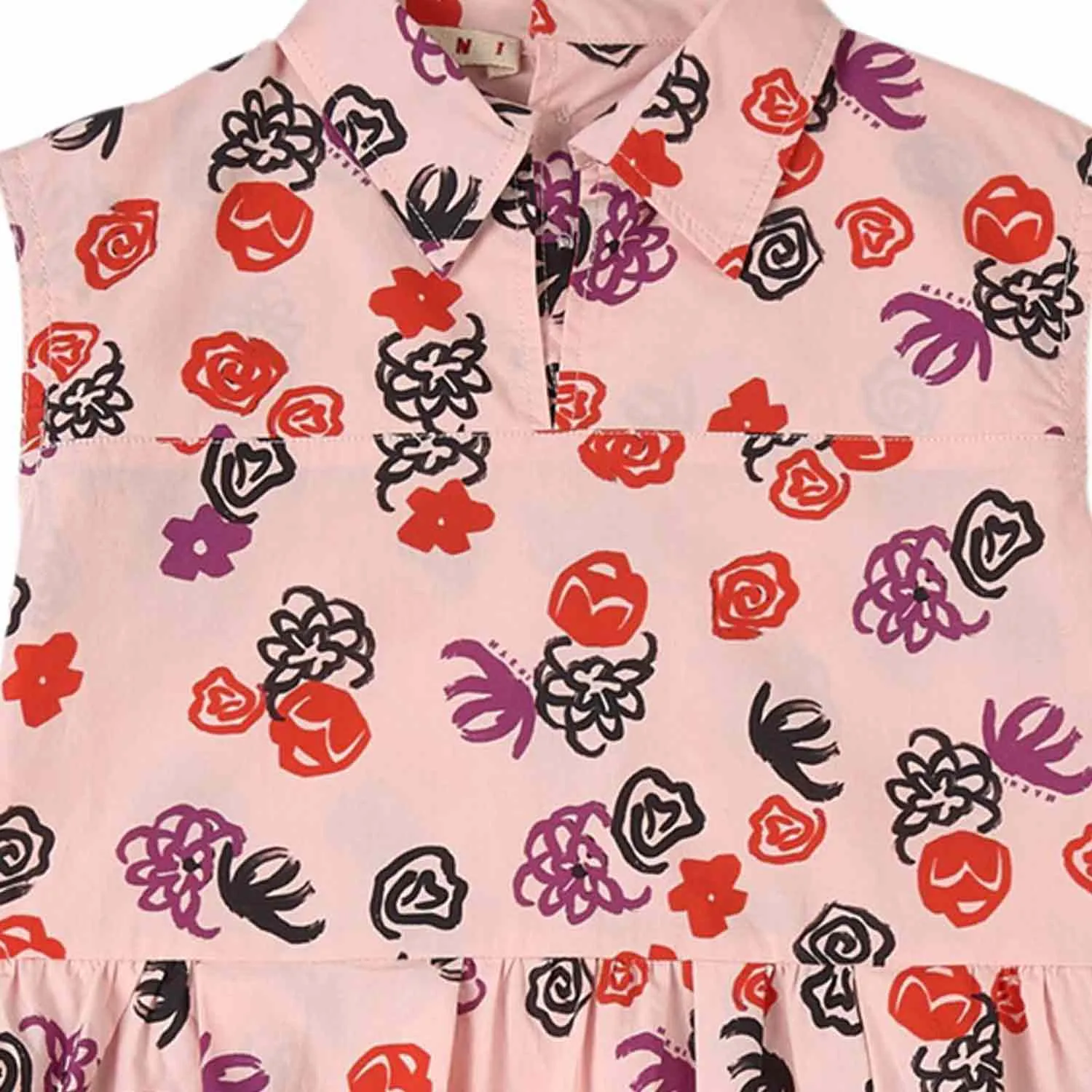 Marni Pink Chemisier Dress For Girls And Teen