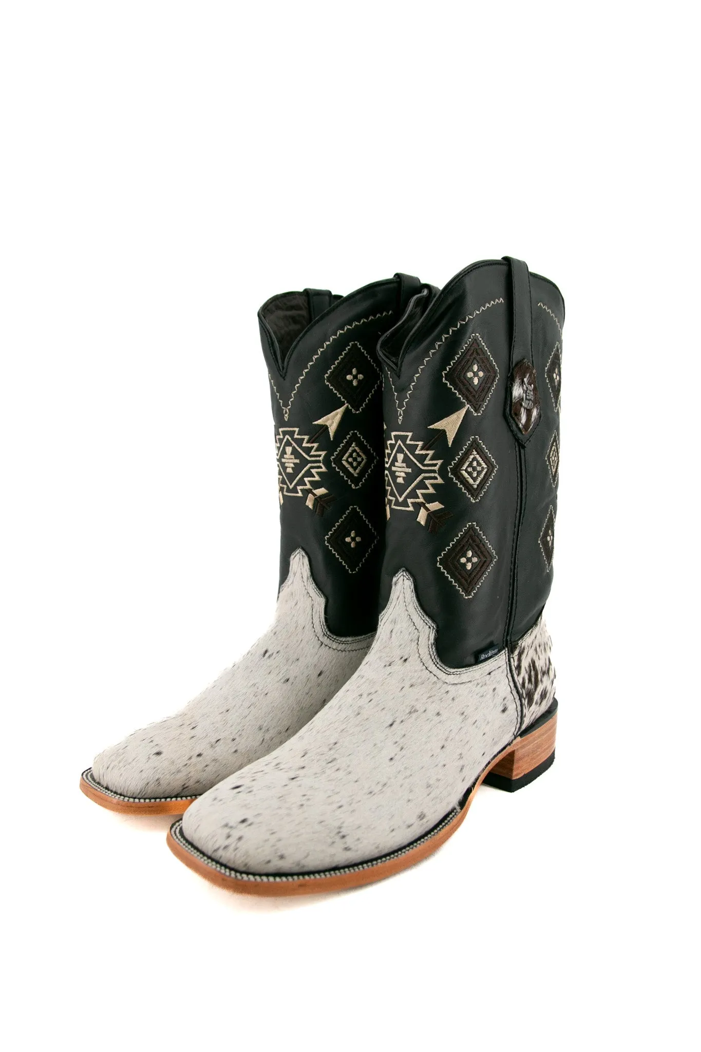 Men's Cowhide Square Toe Cowboy Boots Size 12 Box CM58 FINAL SALE