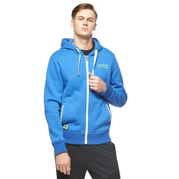 Mens Ex-Back Zip-up Hoodie - Blue