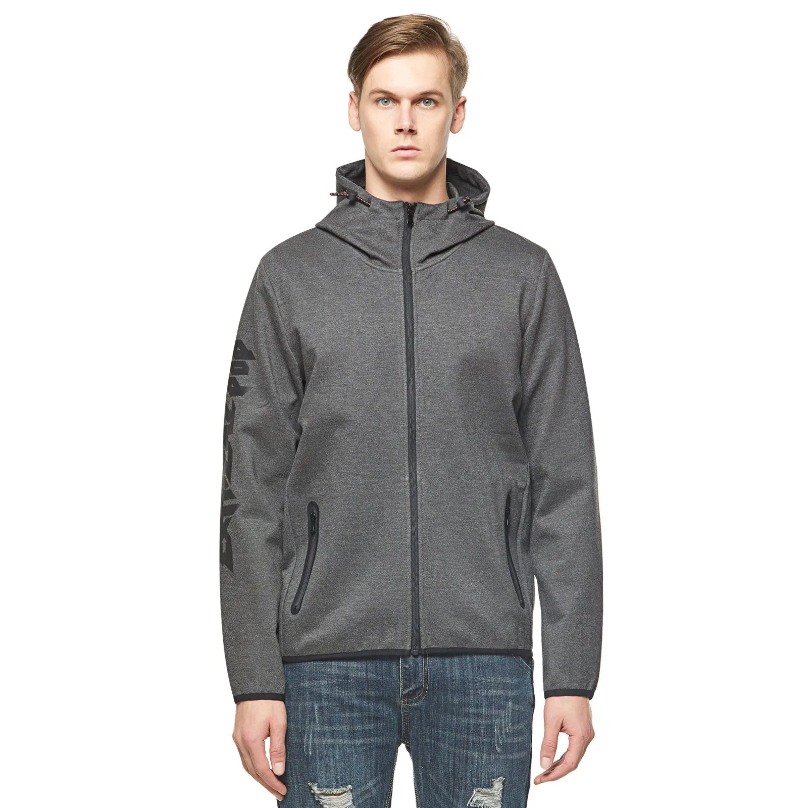 Mens Scuba Knit Zip-Up Hoodie