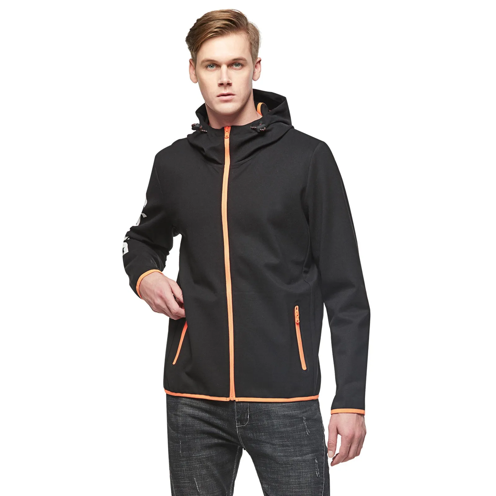 Mens Scuba Knit Zip-Up Hoodie