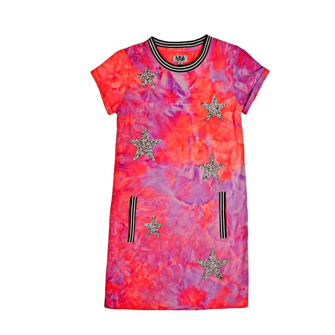 MIA New York Pink Tie Dye Star Dress