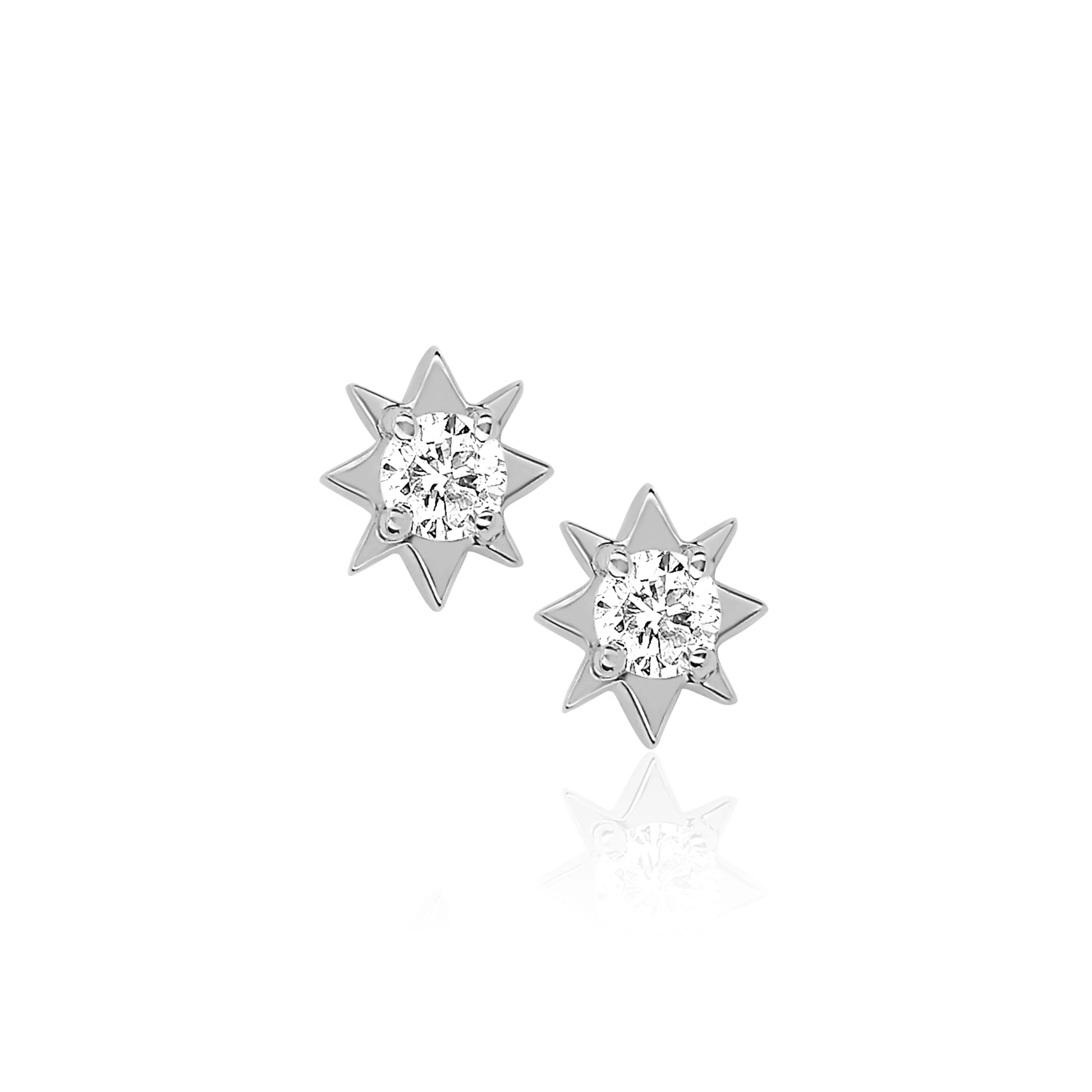 Mini North Star Diamond Studs