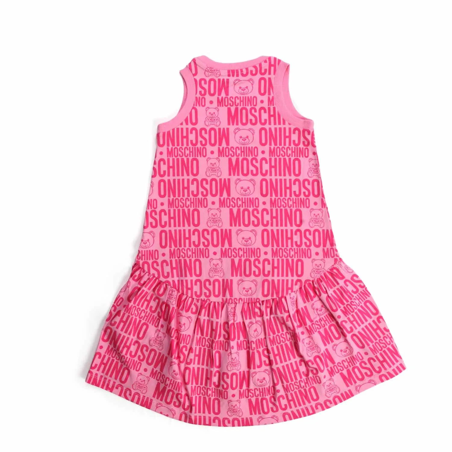 Moschino Logo Pink Dress For Girl