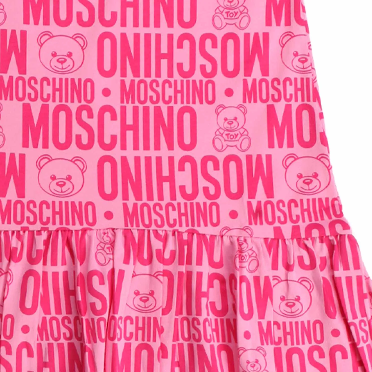 Moschino Logo Pink Dress For Girl