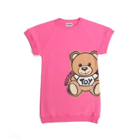 Moschino Teddy Bear Pink Dress For Girl