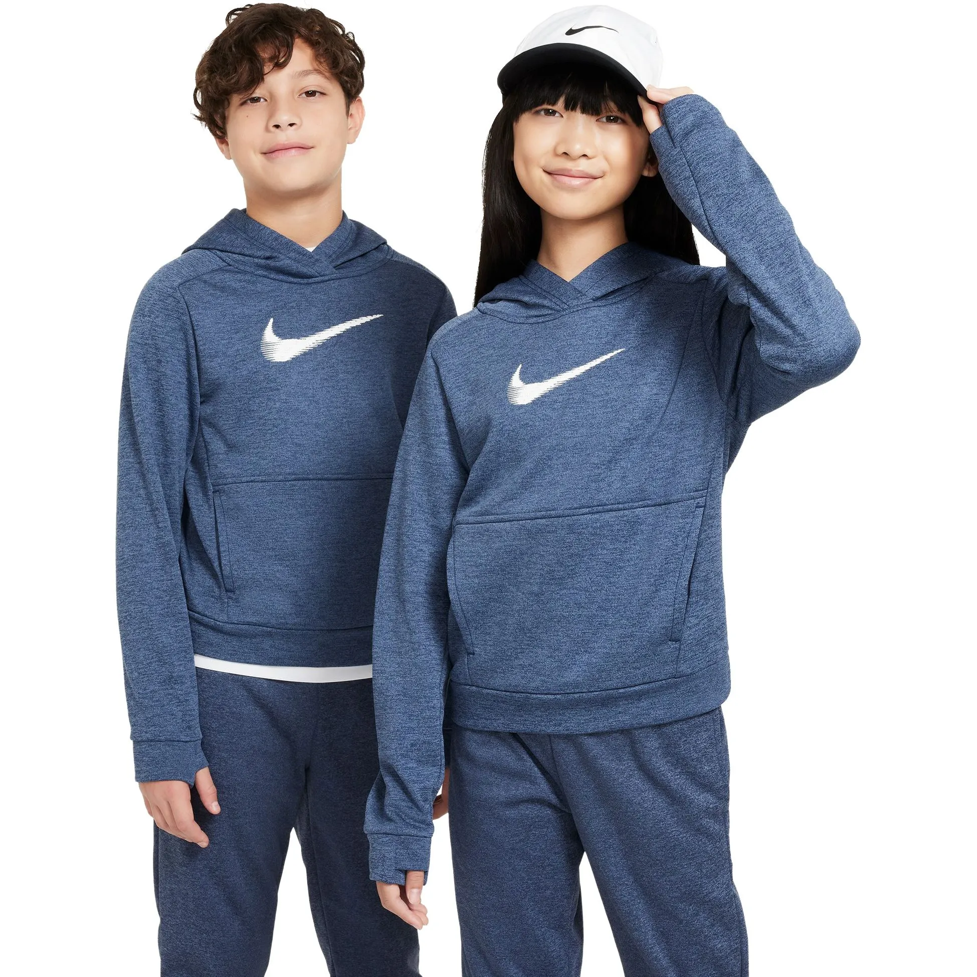 Nike - Multi+ Therma-FIT Hoodie Kids midnight navy