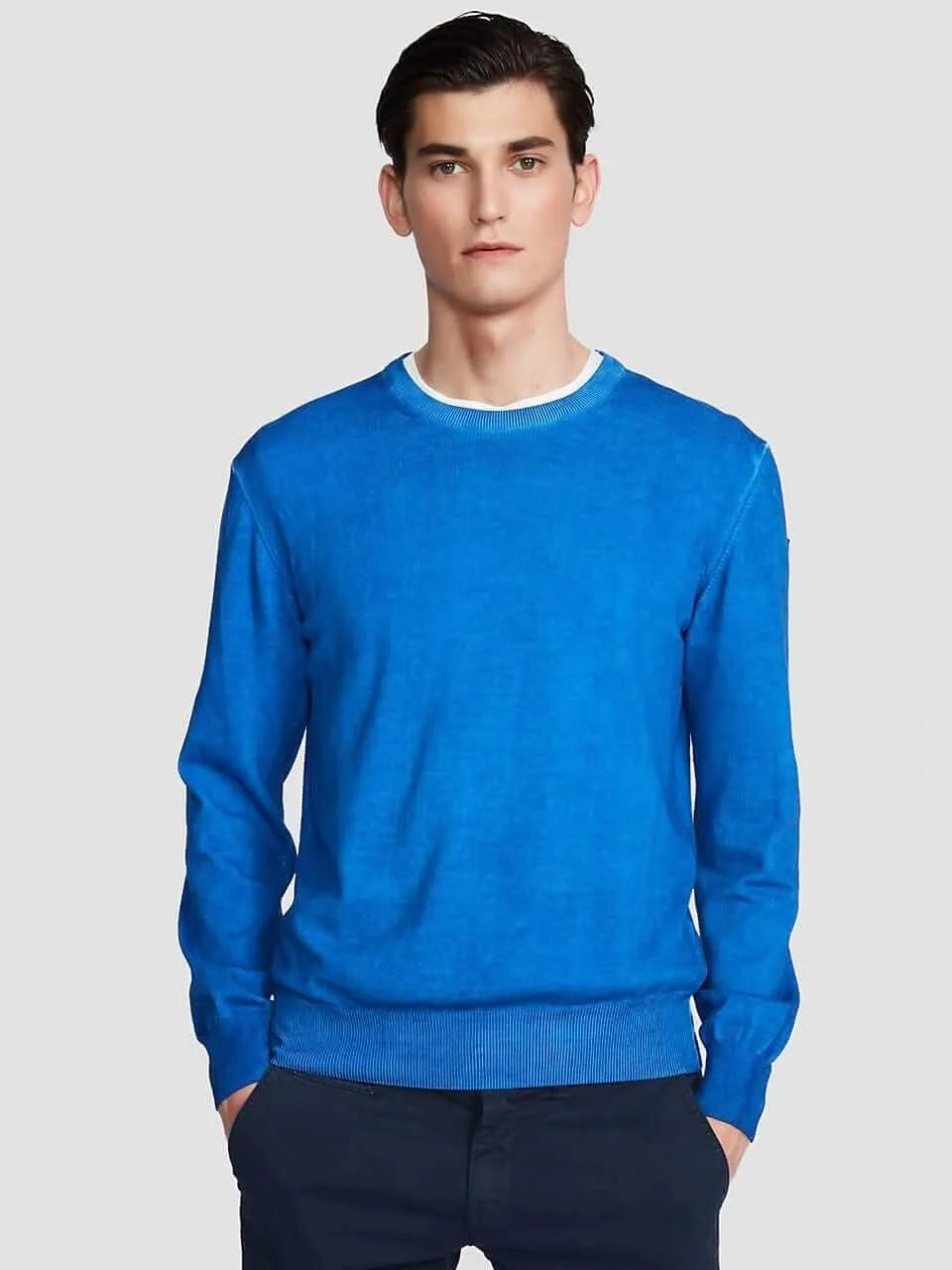 North Sails Crew Knit Ocean Blue