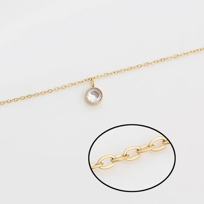 North Star Charm Dainty Anklet