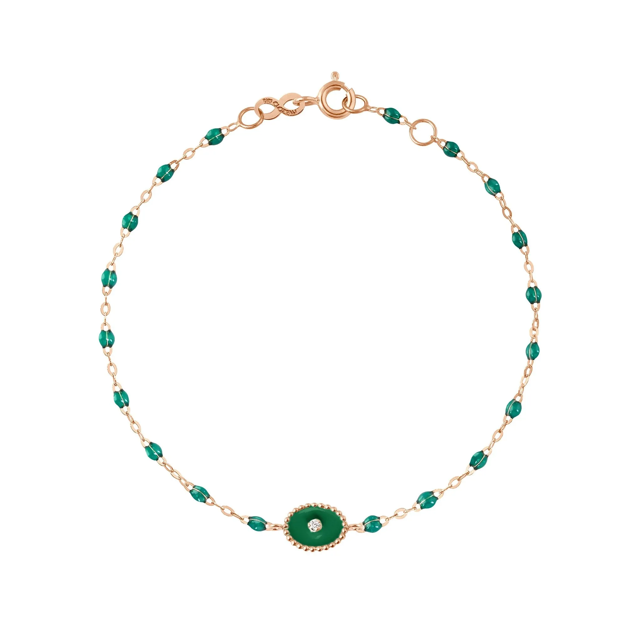 North Star Classic Gigi Emerald diamond bracelet, Rose Gold, 6.7