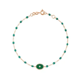 North Star Classic Gigi Emerald diamond bracelet, Rose Gold, 6.7