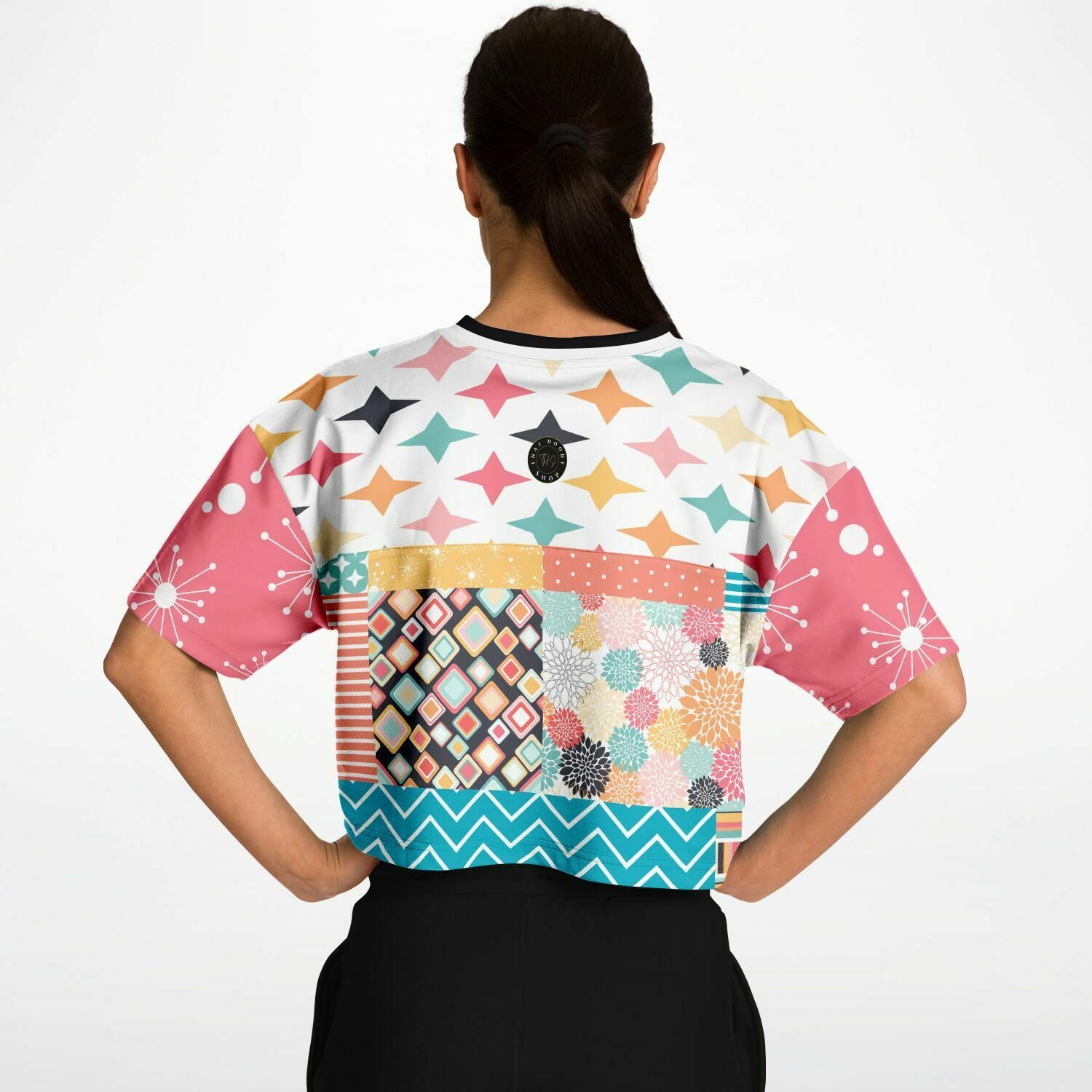 Old Miami Geo Patchwork Crop Jersey