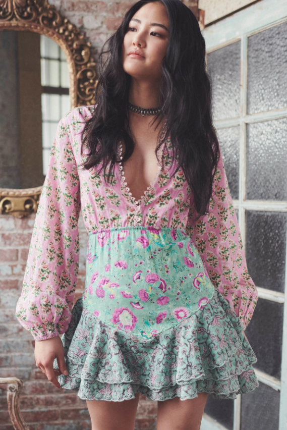 Orchid pink mint Hera dress