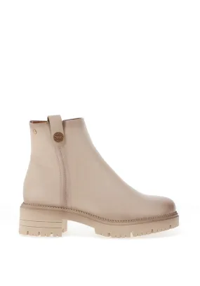 Patrizio Como Deauville Chunky Ankle Boots, Cream