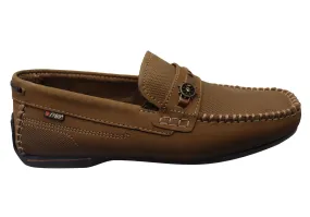 Pegada Cove Mens Comfortable Leather Loafers Shoes Made In Brazil