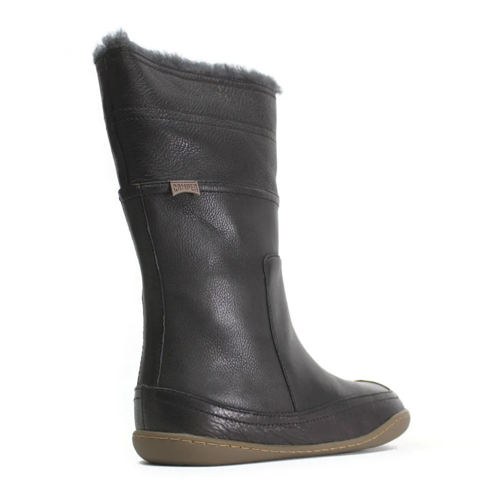 Peu Full Grain Leather Fur Lined Women's Mid Calf Boots