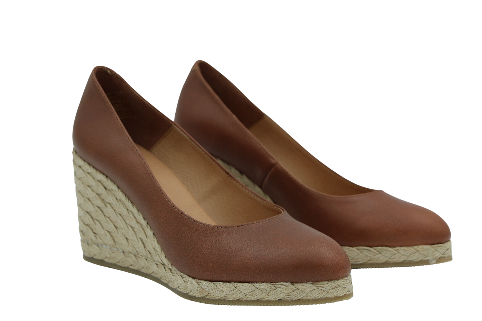 PINAZ Tan wedge Espadrille Shoe