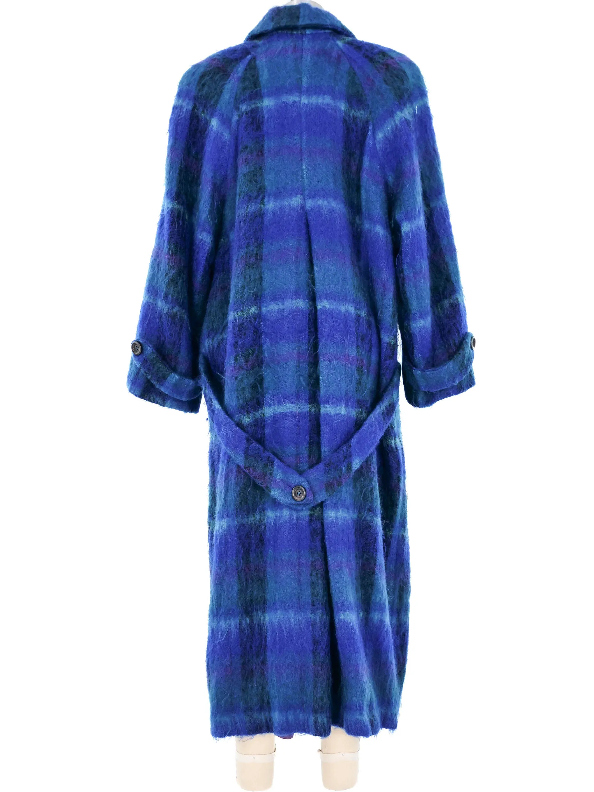 Plaid Wool Maxi Coat