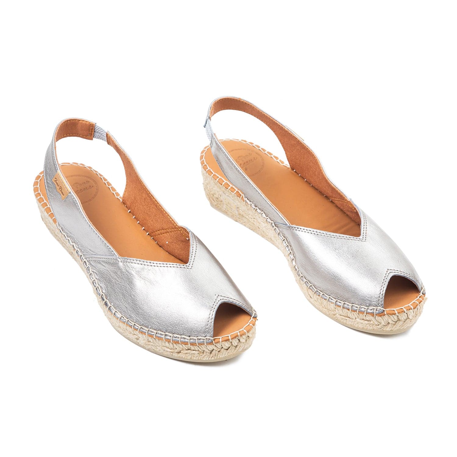 Plain Leather Wedge Espadrille for Women - Bernia-P