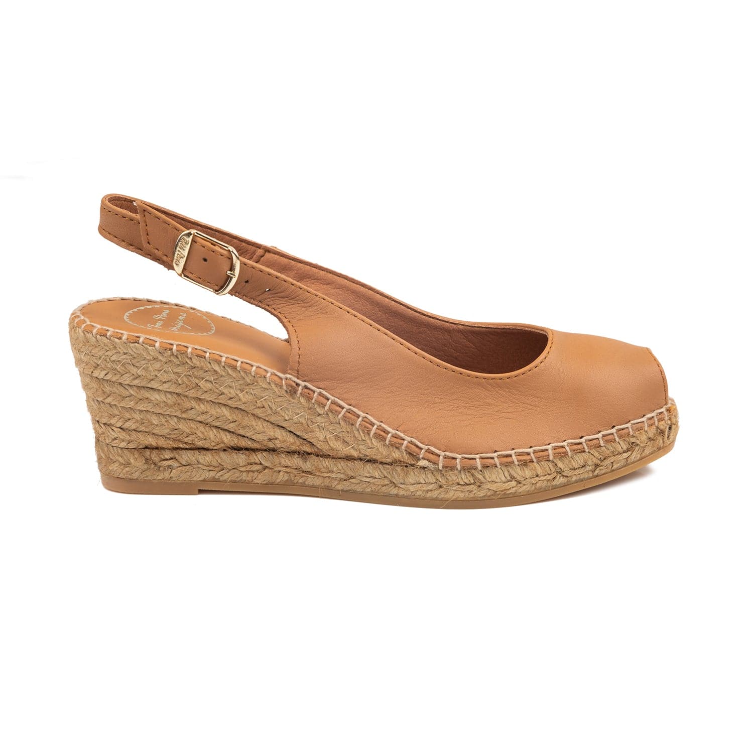 Plain Leather Wedge Espadrille for Women - Croacia