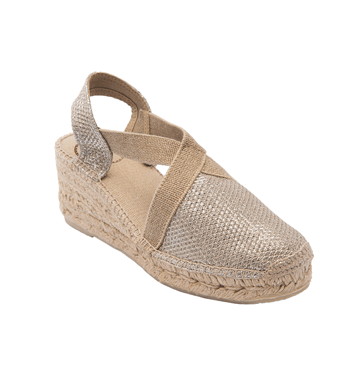 Platinum wedge Triton  espadrille