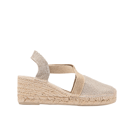 Platinum wedge Triton  espadrille